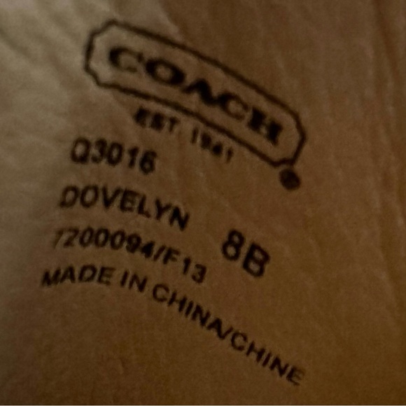 Coach Dovelyn Suede Snakeskin Heeled Ankle Booties Gray Size 8 - Picture 6 of 9